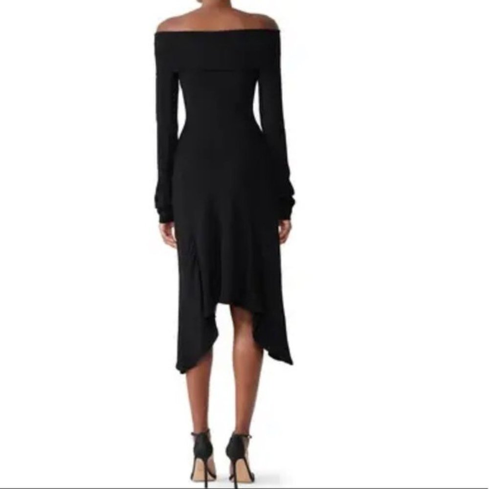 Derek Lam Off-the-Shoulder Handkerchief Dress - Picture 2 of 11